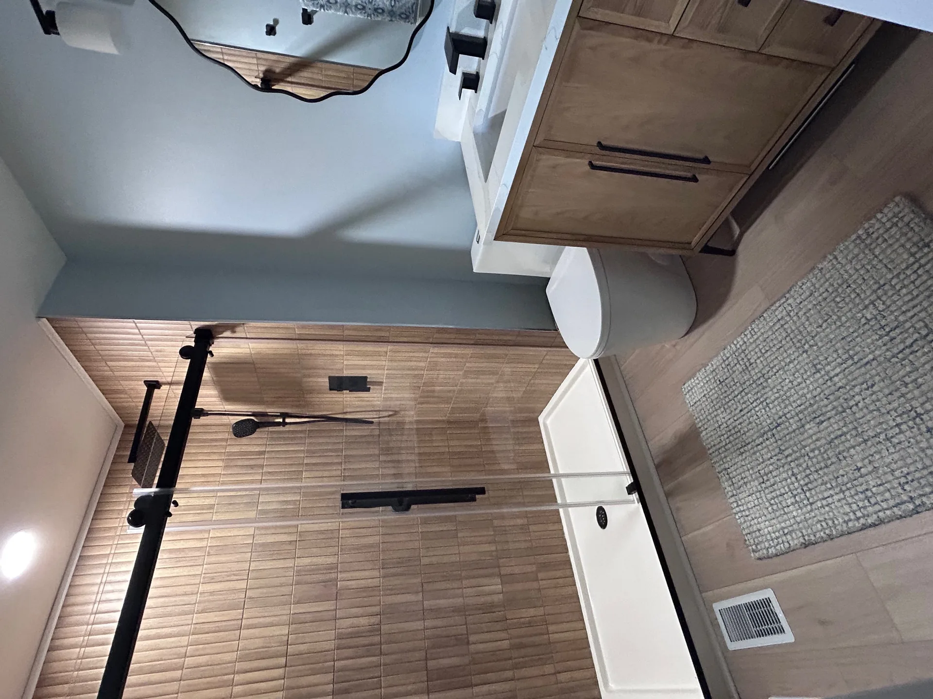Bathroom remodel — walk-in shower, Wheeling, IL