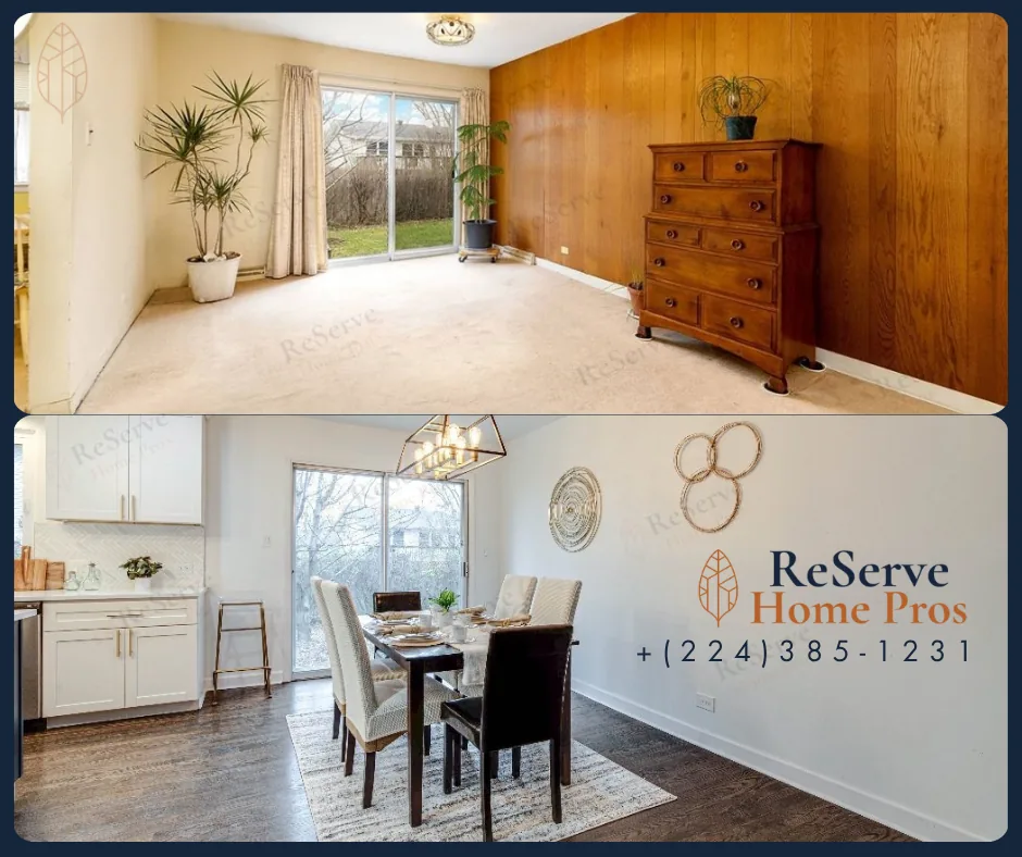 Dining room renovation in Palatine